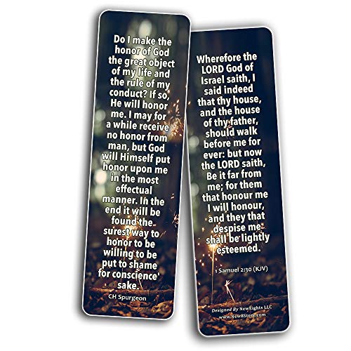 CH Spurgeon Devotional Bookmarks (60 Pack) - Quotes and Sayings from CH Spurgeon that are Simple and Easy to Read