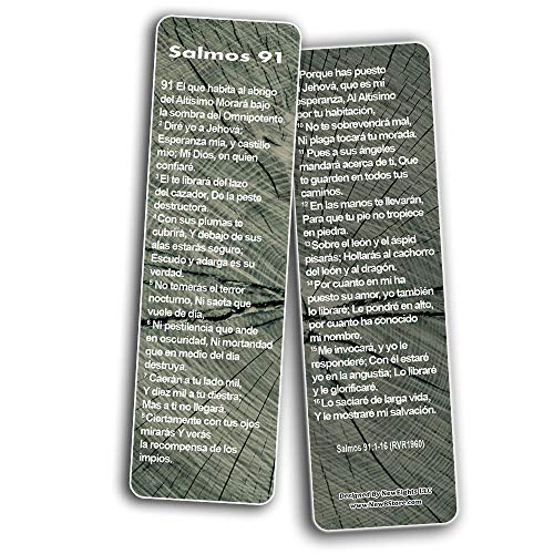 Spanish Psalm 91 Bookmarks Cards RVR1960