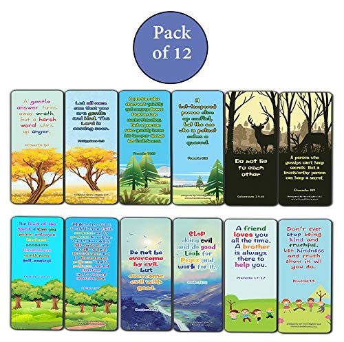 Bible Bookmarks for kids - Character Building Series 3