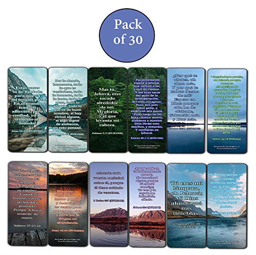 Spanish Encouraging Scriptures for Those Overcoming Depression Bookmarks (30-Pack)
