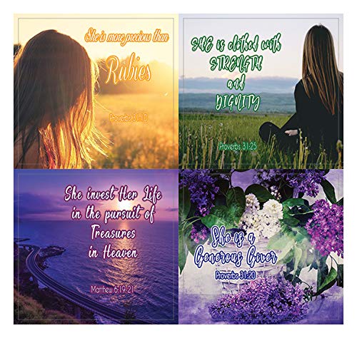 Christian Stickers for Women Series 1 (5-Sheet) - Inspiring and Motivational Stickers