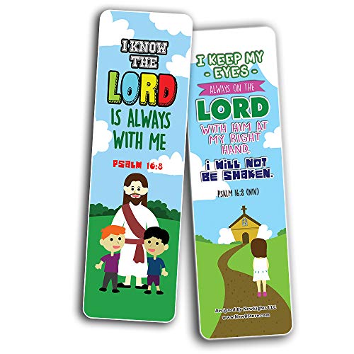 Top Bible Verses for God's Promises Bookmarks for Kids (30-Pack) - Stocking Stuffers for Boys Girls - Children Ministry Bible Study Church Supplies Teacher Classroom Incentives Gift