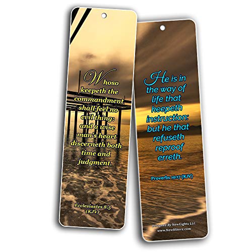 KJV Scriptures Bookmarks - Rewards for Obeying God (60-Pack) - Perfect Gift Idea for Friends and Loved Ones