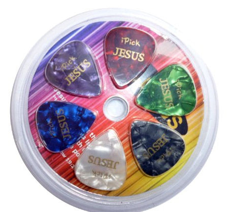 i Pick Jesus Guitar Picks - Medium - 12 Pack