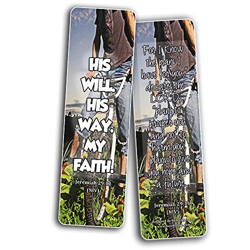 Devotional Bible Verses for Youth Bookmarks (60 Pack) - Perfect Giveaways for Sunday School and Ministries Designed to Inspire Teens and Young People