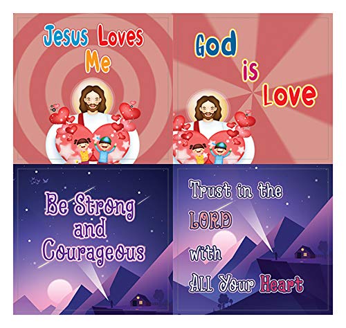 Christian Faith Stickers for Kids (20 Sheets) - Great Giftaway Stickers for Ministries