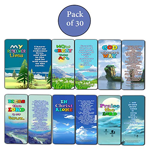 In Christ Alone Bible Bookmarks for Kids (30 Pack) - Well Designed for Kids - VBS Sunday School Easter Baptism Thanksgiving Christmas Rewards Encouragement Motivational Gift