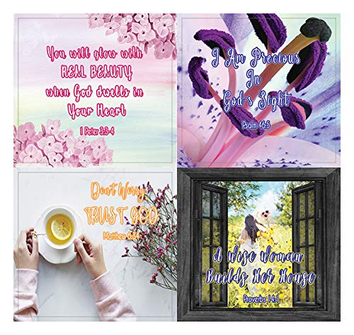 Christian Stickers for Women Series 1 (5-Sheet) - Inspiring and Motivational Stickers