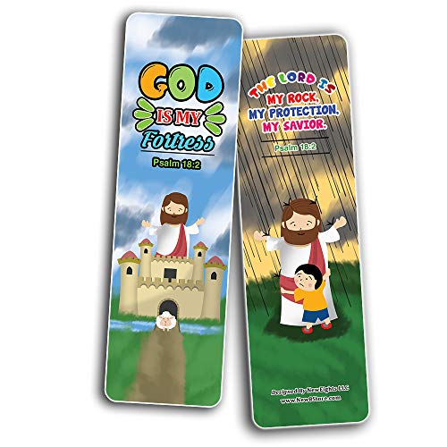 Knowing God Christian Bookmarks Cards (30-Pack) - Stocking Stuffers for Boys Girls - Children Ministry Bible Study Church Supplies Teacher Classroom Incentives Gift