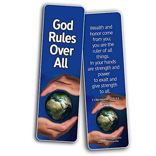 Sovereignty of God Bible Scriptures Bookmarks (60 Pack) - Perfect Giveaways for Sunday School and Ministries