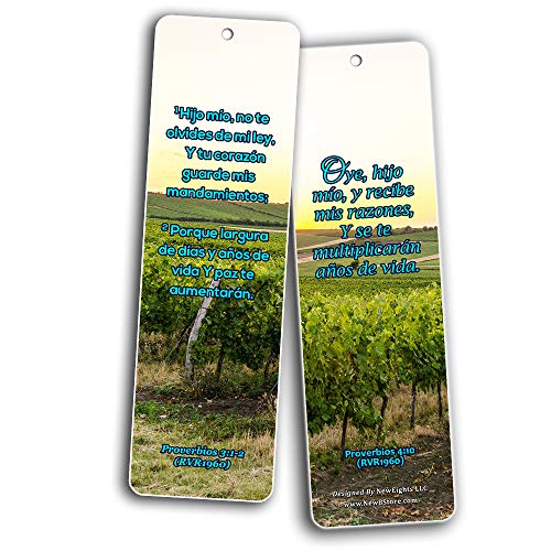 Spanish Scriptures Bookmarks - Friendship Bookmarks (RVR1960) (60-Pack) - Perfect Gift Idea for Friends and Loved Ones