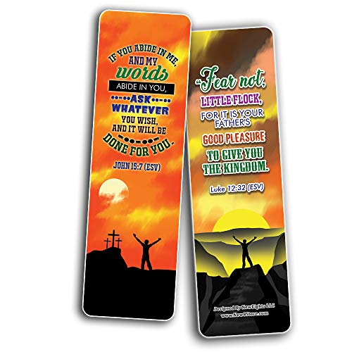 God will Provide Bible Verses Bookmarks Cards (60-Pack) - Church Memory Verse Sunday School Rewards - Christian Stocking Stuffers Birthday Party Favors Assorted Bulk Pack