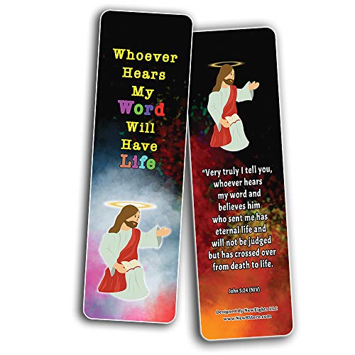 Salvation Gospel Bible Verses Bookmarks for Kids (12-Pack)