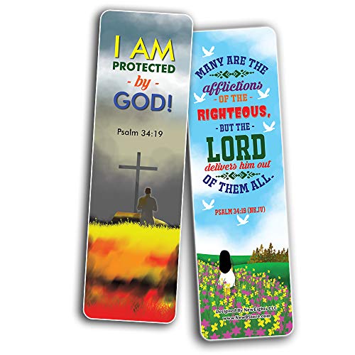 I AM Daily Declaration for Christian Bookmarks NKJV Series 3 (60-Pack) - Church Memory Verse Sunday School Rewards - Christian Stocking Stuffers Birthday Party Favors Assorted Bulk Pack