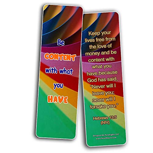 Encouraging Scripture Verses for Back to School Bookmarks (30-Pack)
