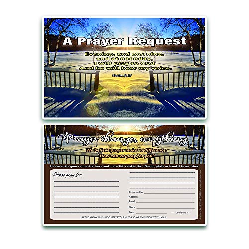 Prayer Request Pew Cards (60-Pack) - NEPC1040 Scenery - Track Down Prayer Request Efficiently