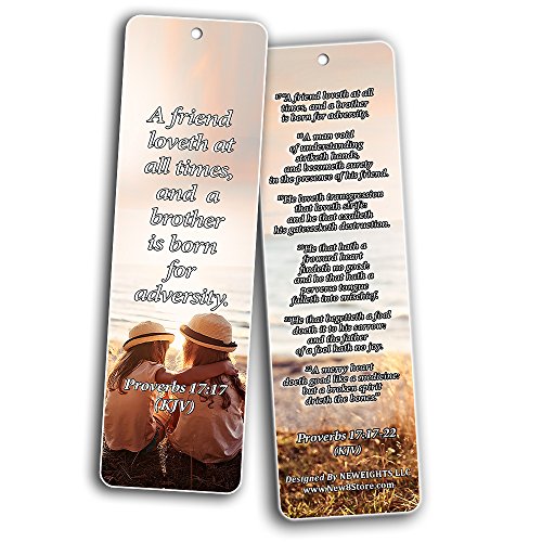 Bookmarks with Popular Inspirational Bible Verses KJV (30-Pack) - Bible Verses For Empowering Readers