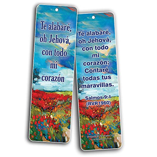 Spanish Popular Bible Verses (Be Strong & Courageous) Bookmarks (30-Pack) - Handy Compilation of Biblical Texts in Spanish Language