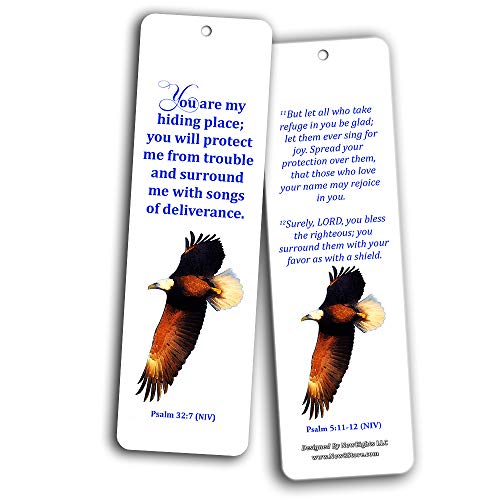 Powerful Scriptures for Protection Safety Bookmark Cards NIV (60-Pack) - oronavirus Protection Bible Promises - Stay Home Stay Safe - Keep Calm Trust God - Christian Encouragement Gifts for Men Women