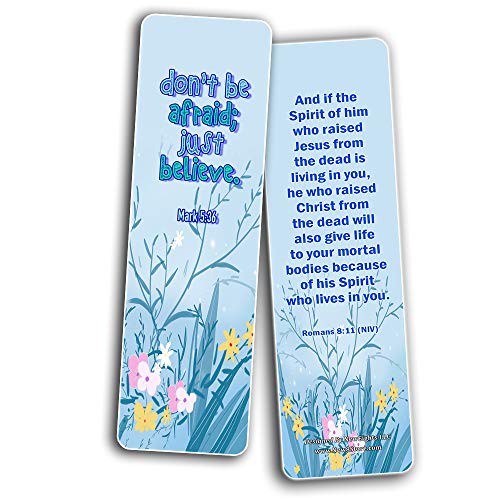 Jesus Has Risen Religious Bookmarks Cards for Kids (60 Pack) - Perfect Gift away for Sunday School and Ministries - Reverence Bible Texts VBS Sunday School Easter Baptism Thanksgiving Christmas Reward