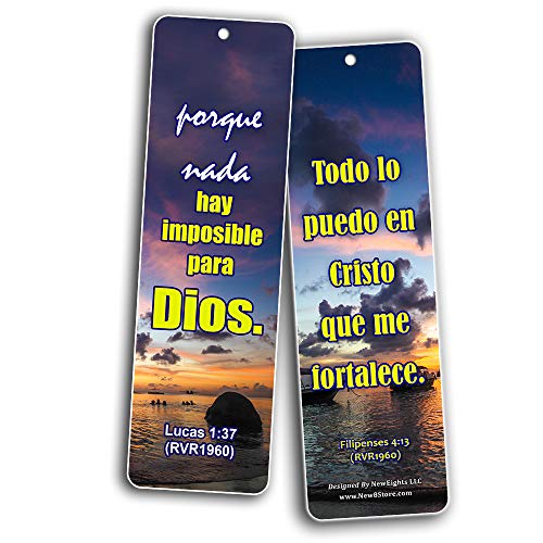 Spanish Success Bible Verses Bookmarks (RVR1960) (60-Pack) - Handy Spanish Bible Verses About Success Collection