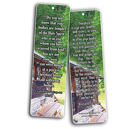 Bible Verses Related to Temperance Bookmarks (30-Pack) - Handy Bible Verses on How To Practice Temperance