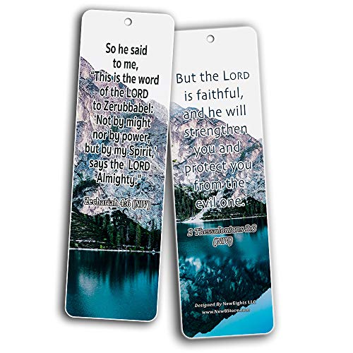 Overcome Life's Battle and Spiritual Warfare Bible Verses Bookmarks (30 Pack) - Spiritual Warfare Scriptures to Read, Pray, and Memorize