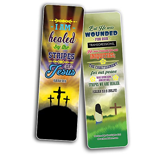 I AM Daily Declaration for Christian Bookmarks NKJV Series 3 (60-Pack) - Church Memory Verse Sunday School Rewards - Christian Stocking Stuffers Birthday Party Favors Assorted Bulk Pack