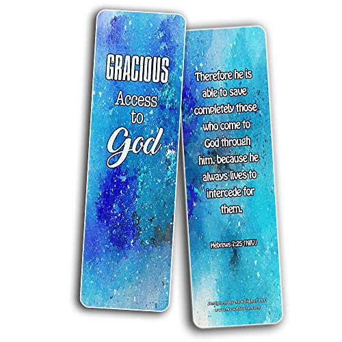 Scriptures Cards - Powerful Scriptures about Salvation (60 Pack) - Stocking Stuffers Devotional Bible Study - Church Ministry Supplies Teacher Classroom Incentive Gifts