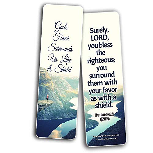 Top Bible Verses on God?s Blessing and Favor On Our Lives Bookmarks (60 Pack) - Perfect Giveaways for Sunday School and Ministries Designed to Inspire Women and Men