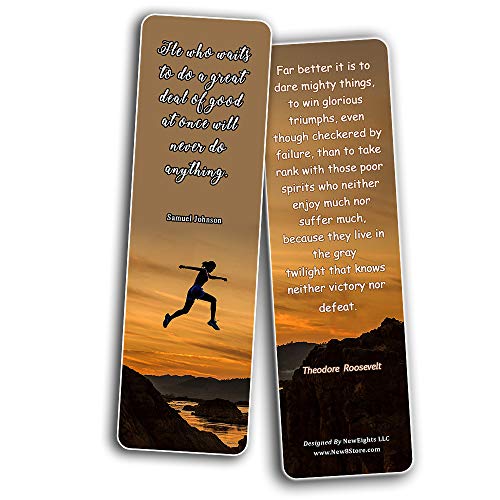 Inspirational Quotes Bookmarks Cards Series 2 (60 Pack) - Perfect Gift Away For Friends and Loved Ones - Christian Stocking Stuffers Birthday Assorted Bulk Pack