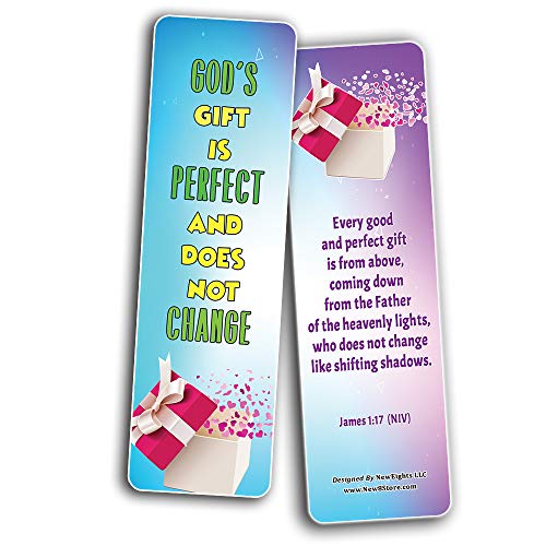 Popular Bible Verses about Eternal Life Salvation Bookmarks Cards (30-Pack) - Daily Memory Verses For Children
