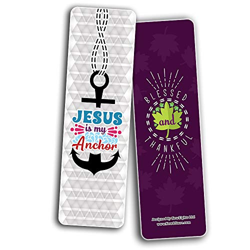 Inspirational Encouragement Christian Quotes Bookmarks Series 2 (60-Pack) - Church Memory Verse Sunday School Rewards - Christian Stocking Stuffers Birthday Party Favors Assorted Bulk Pack