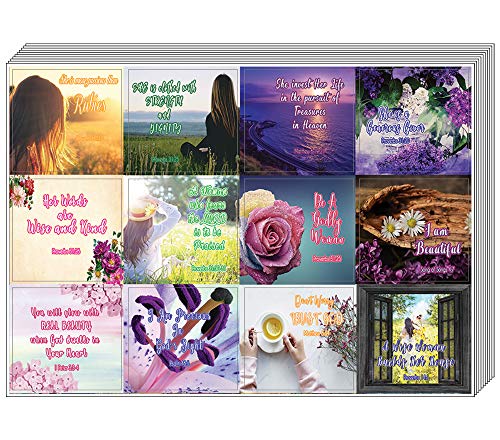 Christian Stickers for Women Series 1 (5-Sheet) - Inspiring and Motivational Stickers