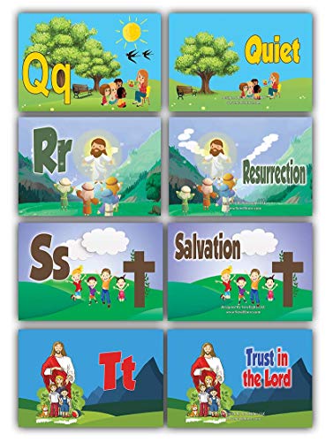 Toddler A-Z Alphabets Bible Flash Cards