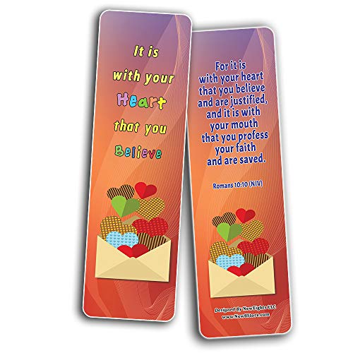 Salvation Gospel Bible Verses Bookmarks for Kids (12-Pack)