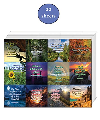 Religious Victory and Priorities in Life Stickers (20 Sheets) - Motivational Stickers