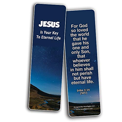 Hope Bible Verses Bookmarks (60 Pack) - Perfect Giveaways for Sunday School and Ministries Designed to Inspire Women and Men