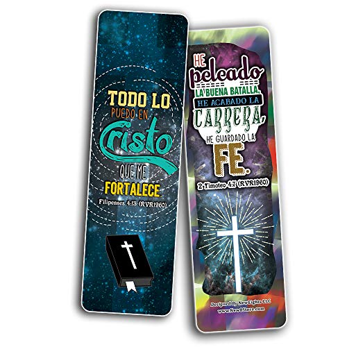 Spanish Victory in Christ Bookmarks (30-Pack) - Stocking Stuffers for Boys Girls - Children Ministry Bible Study Church Supplies Teacher Classroom Incentives Gift