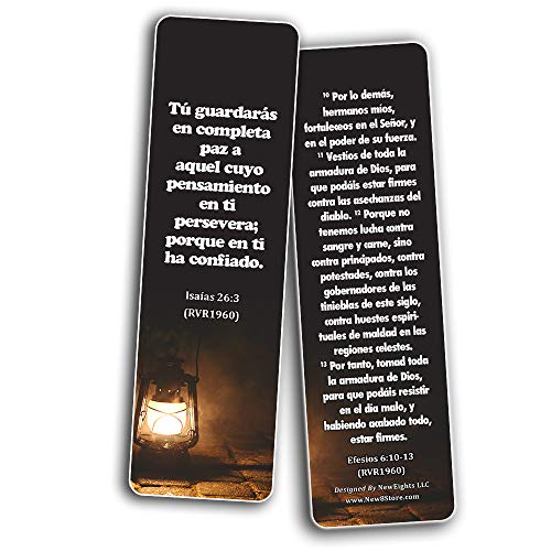 Spanish Religious Bookmarks - Bible Verses About Trusting the Lord During Crisis (30-Pack)