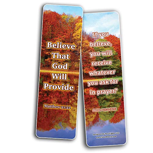 Step Out in Faith Memory Verses Bookmarks