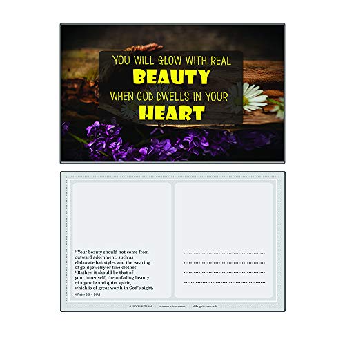 Devotional Bible Verses for Women Postcards (30-Pack) - Perfect Giveaway for Ministries and Sunday Schools