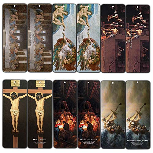 Famous Christianity Clasisic Art Paintings Bookmarks (30-Pack)