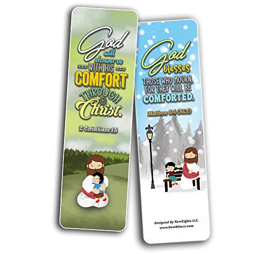 God's Comfort Christian Living Bookmarks (30-Pack) - Stocking Stuffers for Boys Girls - Children Ministry Bible Study Church Supplies Teacher Classroom Incentives Gift