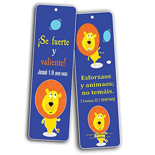 Spanish Bible Verses Bookmarks (30-Pack) (Cute Animals) - Gift Idea Animal Bookmarks For Kids and Children with Inspirational Bible Messages