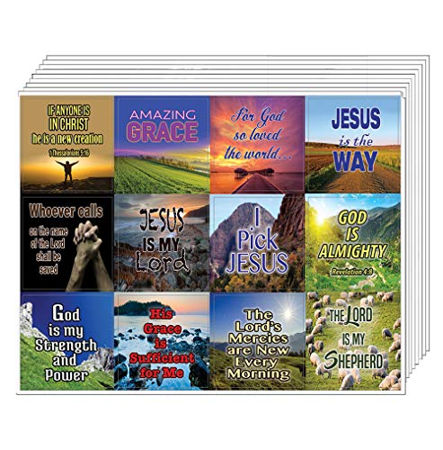 Almighty God Stickers (20-Sheet) - Perfect Giftaway for Ministries