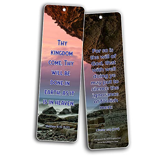 KJV Religious Bookmarks - Bible Verses About God?s Will (60-Pack) - Perfect Gift Idea for Friends and Loved Ones