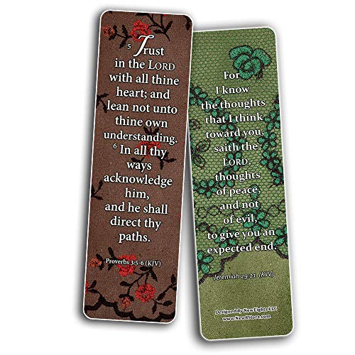 Vintage Favorite KJV Scriptures Bookmarks for Women (60-Pack) - Great Giveaways for Ministries and Sunday Schools