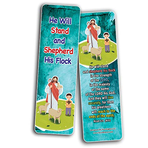 Popular Bible Verses about The Lord Is My Shepherd Bookmarks Cards