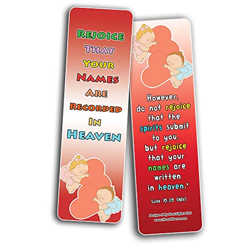 Popular Bible Verses about Rejoice Bookmarks Cards (60-Pack) - Perfect Giveaways for Sunday School, VBS and Children's Ministry